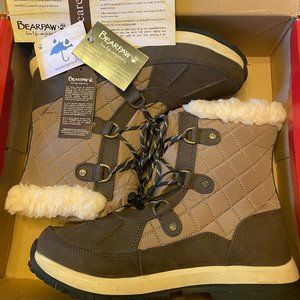 BearPaw Bethany Waterproof Boots - Women's 10 - Chocolate / Khaki